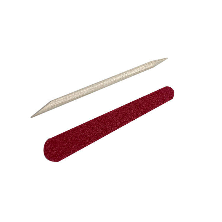 Disposable Mini Rubbing Strip Manicure Set Wear Armor Material Wholesale Manicure Wooden Sign Two-piece Manicure Tools