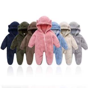 New baby open bag hand bag feet flannel spring autumn winter conjoined climbing clothes