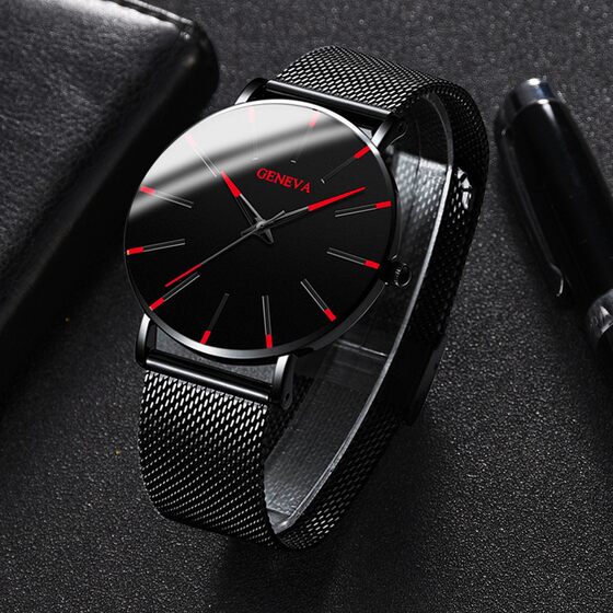 fashion blue needle men's watch men's watch quartz watch