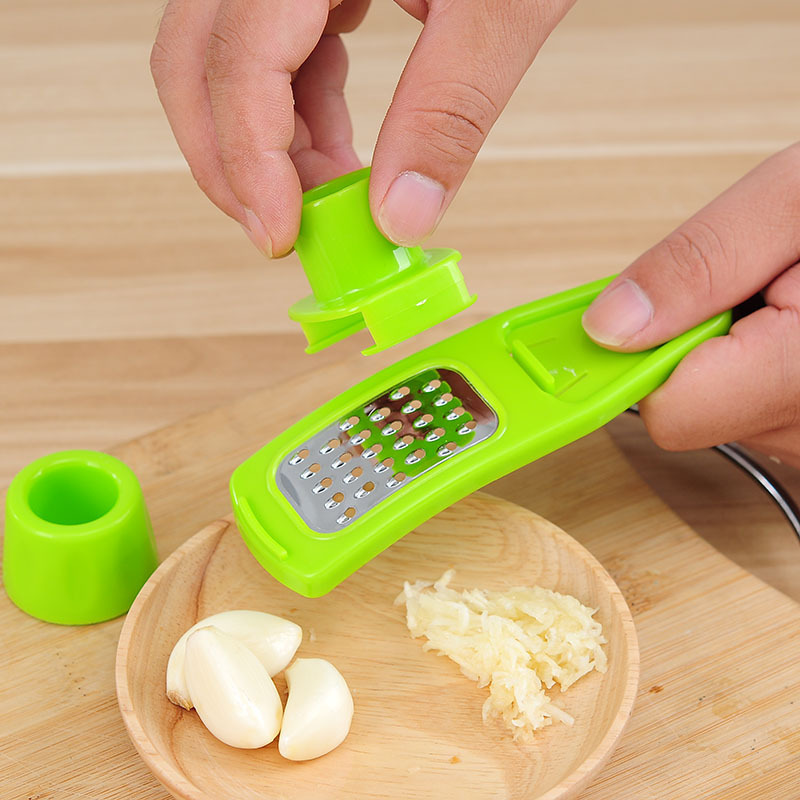Creative multi-functional garlic grinder garlic Paster kitchen small tool Ginger Grinder ABS new material garlic cutter wholesale