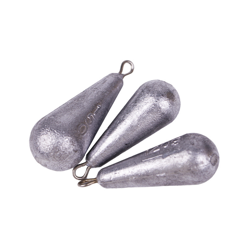 Water drop lead pendant spot wholesale sea fishing large objects with ring water drop type lead pendant fishing utensils fishing lead pendant lead lump