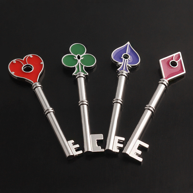 Resident Evil 2 Remake Playing Card Silver Key Gift Box Set Pendant Pendant Cosplay Ornament Amazon