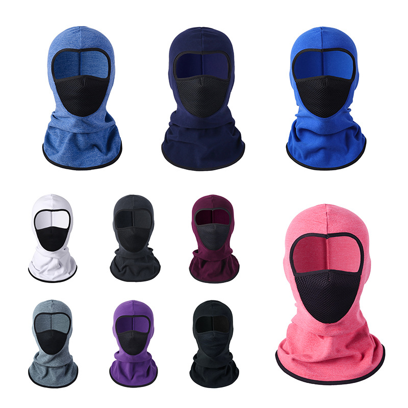 Winter Outdoor Riding Headgear Cationic Sports Warm Headgear Motorcycle Helmet Liner Mesh Breathable Hat