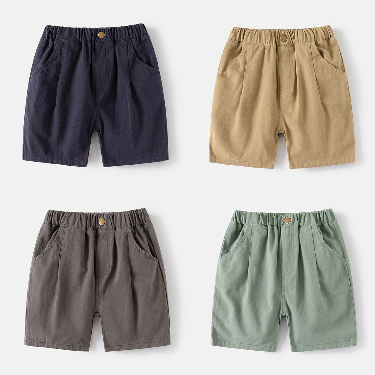 2024 new boys' summer fifth pants children's thin middle pants baby Korean casual pants shorts one-piece delivery