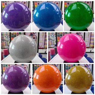 Large Colorful Gymnastics Ball Spot PVC Thickened Explosion-proof Yoga Fitness Ball Art Competition Fitness Ball Trumpet