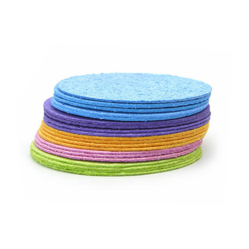 Compressed Round Wood Pulp Sponge Color Cleaning Wood Pulp Sponge Fiber Absorbent Swelling Bath Wood Pulp Facial Flutter