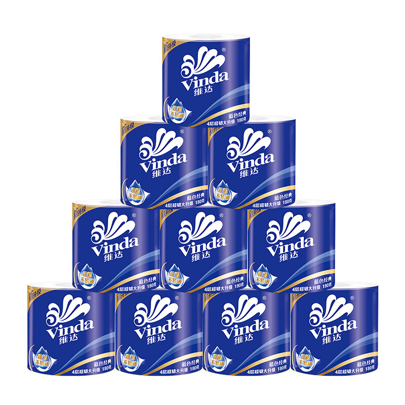 Vader Roll Paper Toilet Paper Afressible Toilet Paper Household Toilet Tissue Toilet Paper Batch Core Large Roll Household Flagship