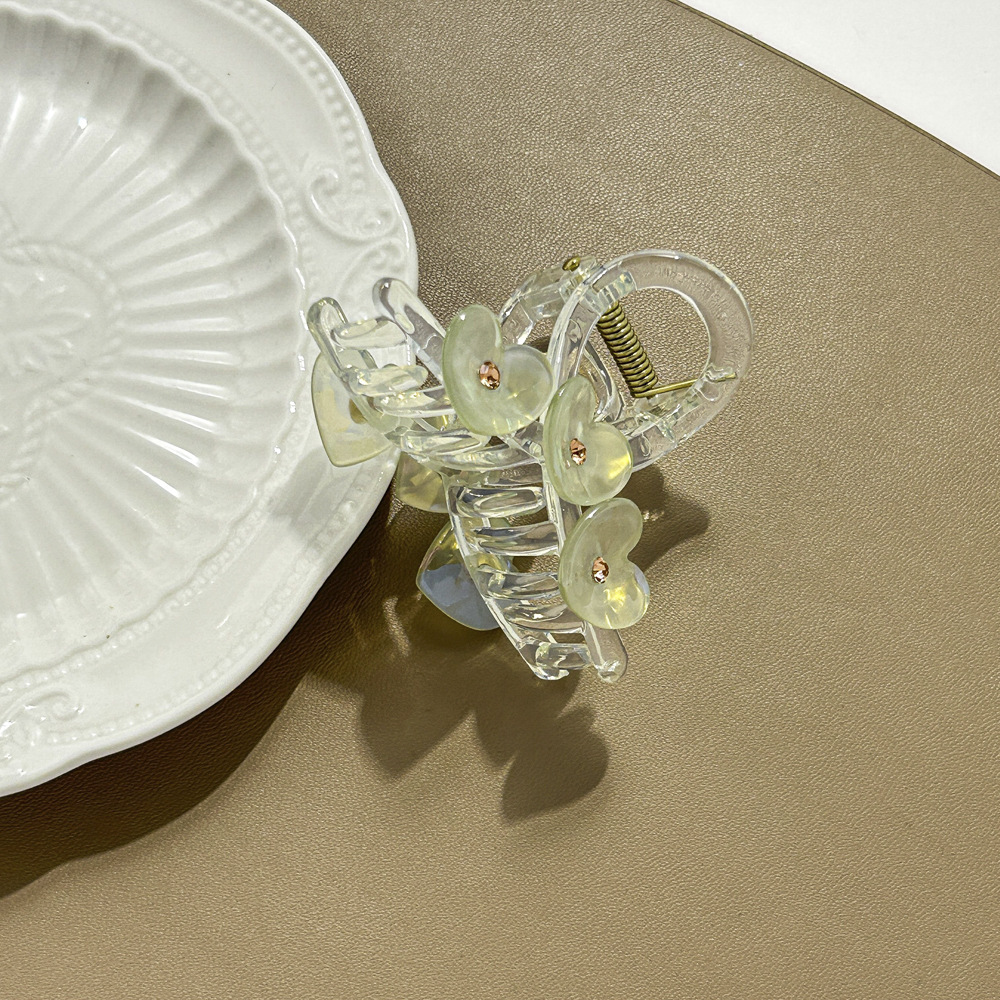 Fermaglio per capelli trasparente a forma di squalo con forcina a forma di diamante, forcina dolce a forma di piastra media, forcina carina per bambini, accessori per capelli_voghion.com