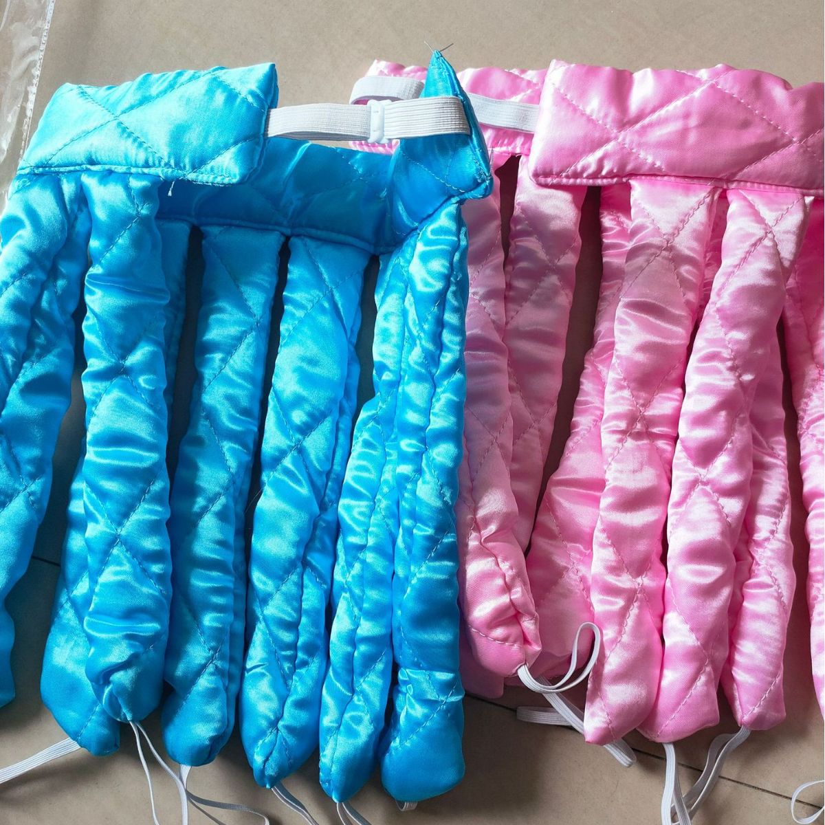 Cross-border Amazon Octopus Lazy No Heat Curling Wand Headband Removable Squid Curling Hair Big Wave Sleep