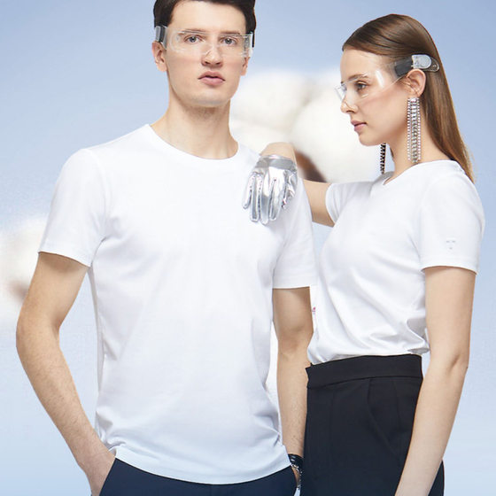 Japanese 220G Heavy T-shirt Men's Short Sleeve Cotton Summer Round Neck T-shirt Loose Solid Color Base Shirt Couple Half Sleeve