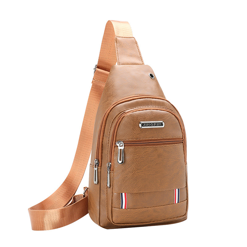 2023 new men's business chest bag cycling sports waterproof messenger bag casual chest bag cross-border wholesale delivery