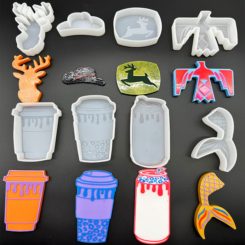 Deer Hat Fishtail Aromatherapy Mold Silicone Mold DIY Cup Coke Cup Wild Goose Aromatherapy Mold Silicone Mold