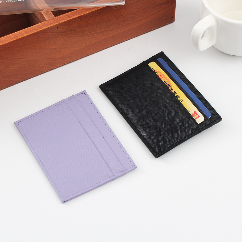 Card Holder Wholesale Leather Change Credit Card ID Card Holder pu Mini Thin Business Card Holder