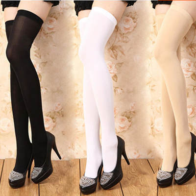 Japanese Velvet Over-the-Knee Socks Student Thigh Socks Mid-high Stockings Plus Stockings Autumn Ladies High Stockings