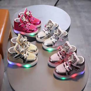 2022 Spring and Autumn Girls Princess Shoes Rhinestone Breathable Light Shoes Children's Shoes Sports Shoes Casual Shoes