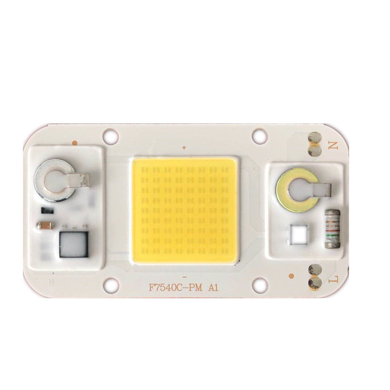AC220V drive-free 50W integrated LED white warm white road spot lamp projection lamp bulb chip lamp board 20-200W