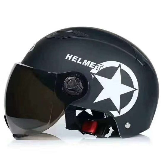 Summer men's and women's harley electric safety helmet sun protection adult helmet men's and women's four seasons half helmet universal electric car