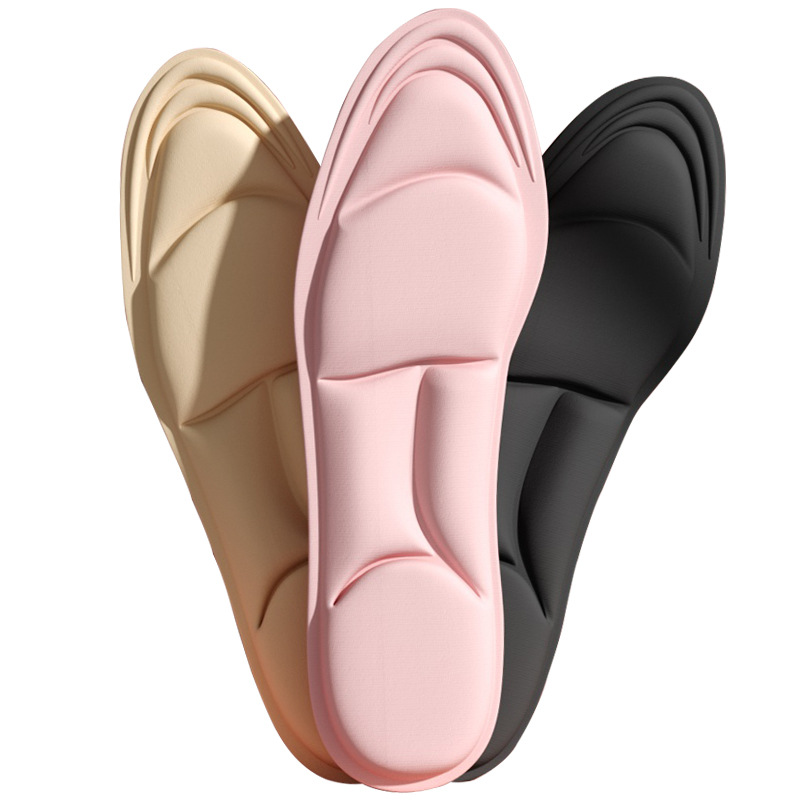 Footprint Superior Product 5D Sports Super Soft High Heel Insoles Dung Military Training Shock Absorption Anti-pain Sweat Deodorant Thickened Soft Bottom