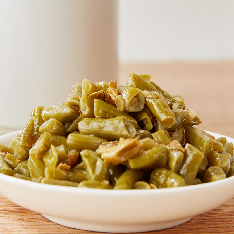 Sour and spicy cowpea 1kg restaurant catering pickles salad Zibo barbecue pickled beans wholesale full box