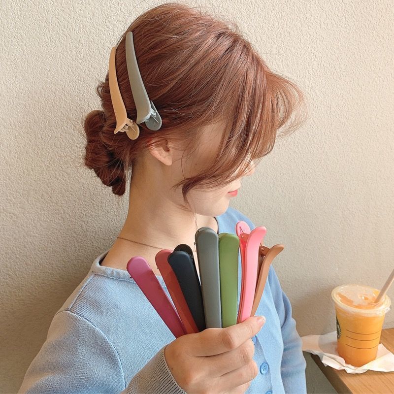 Seamless Duckbill Clip Large Hairpin Barber Shop Hairpin Back of Head Disc Hair Large Clip Makeup Bangs Side Clip Hairpin