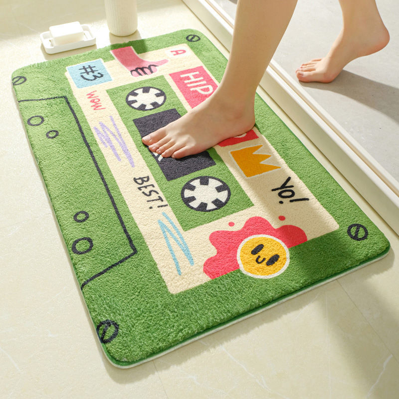 Imitation Cashmere Bathroom Carpet Living Room Sofa Chair Foot Mat Full Shop Easy to Clean Full Shop Foot Mat