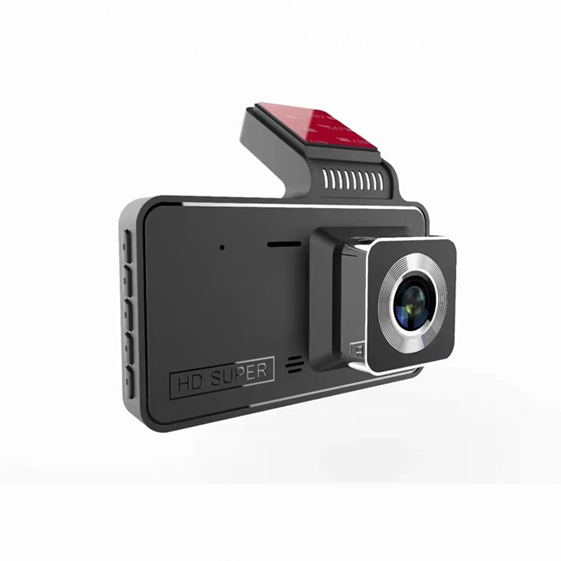 Car driving recorder 4 inch HD 1080p dual lens front and rear video tape reversing Image car dual recording