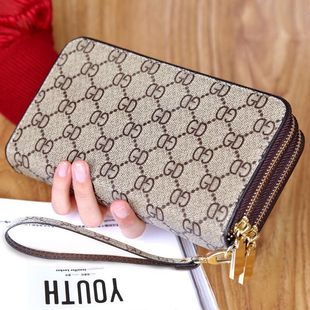 2022 European and American Fashion Big Brand Wallet Women's New Long Wallet Large Capacity Zipper Clutch Bag Mobile Phone Bag