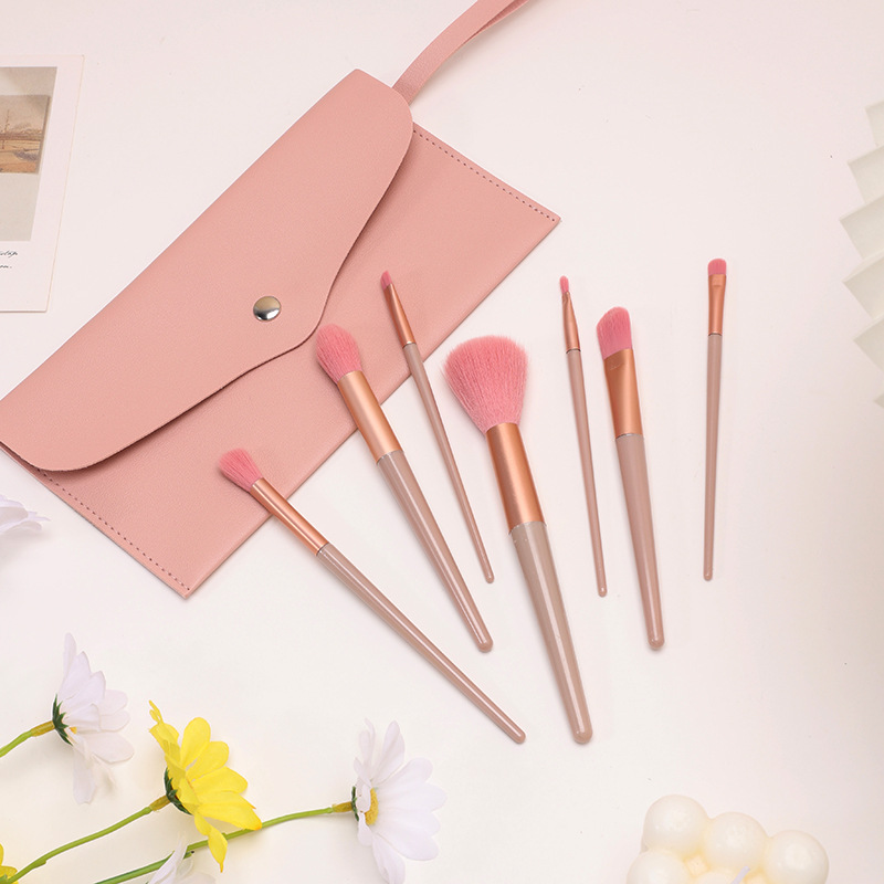 ins Super fire naked powder 7 12 makeup brush set super soft loose paint eye shadow brush beginners beauty tools