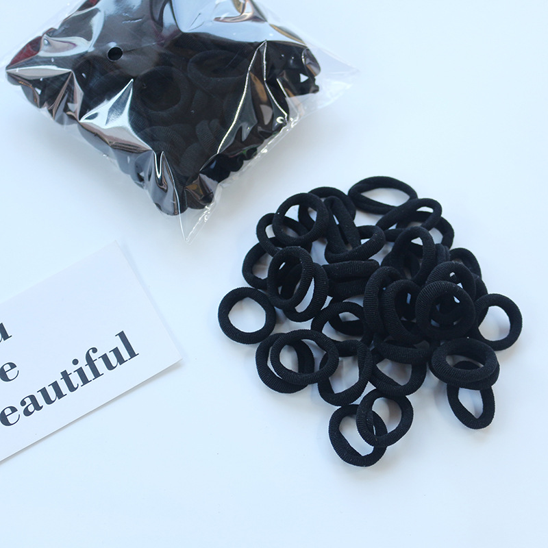 2023 new small children's candy color hair ring baby girl does not hurt the hair rope color towel ring rubber band wholesale