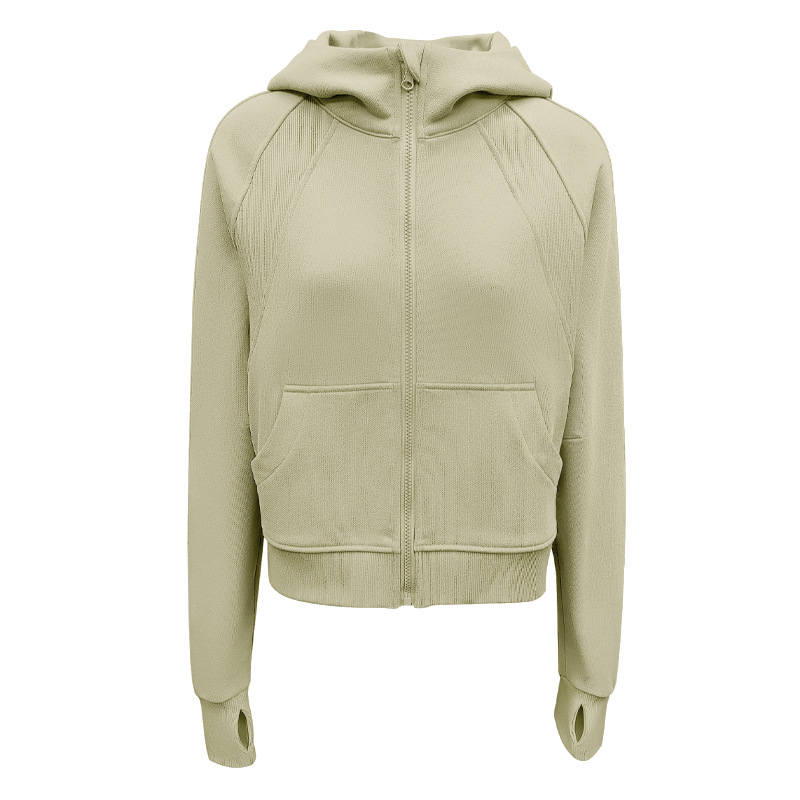 Coat Women's Cross-border Autumn and Winter New Hooded Zipper Sports Cardigan Loose Casual Long-sleeved Thickened Coat Top