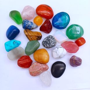 Single Crystal Ore Raw Stone Crystal Gravel 2-3cm Cat's Eye Amethyst Tiger Eye Crystal Crafts