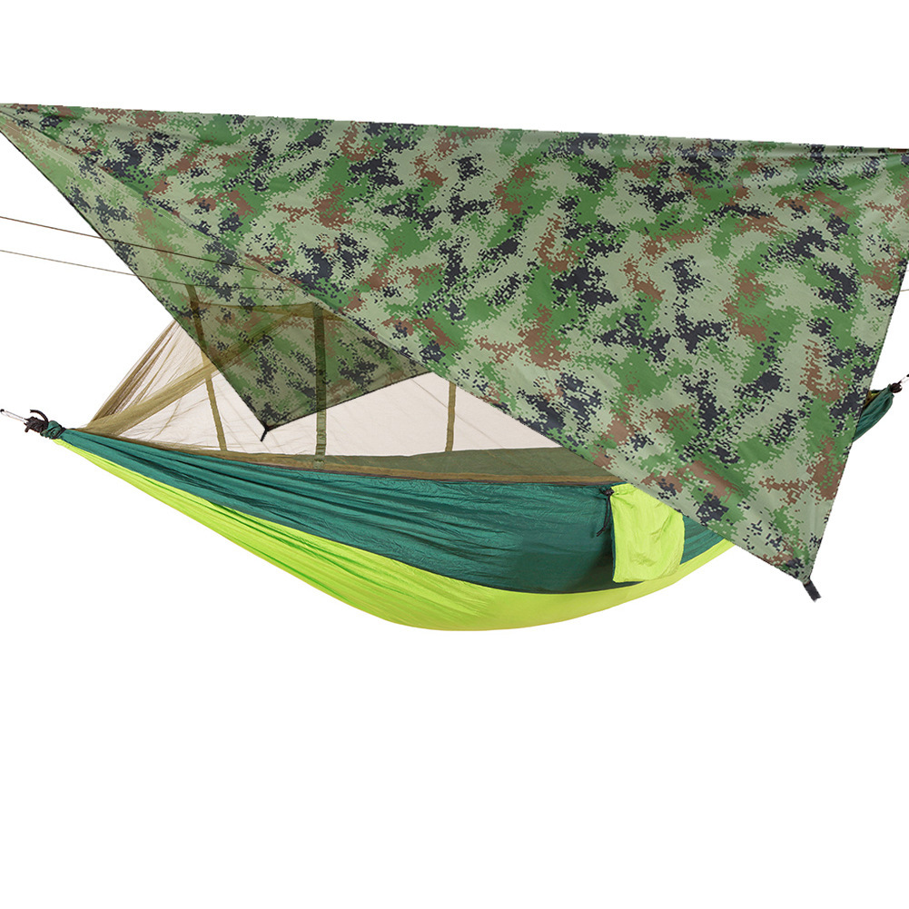 Imitation water sunshade mosquito net hammock set field camping tent air swing outdoor hammock factory supply