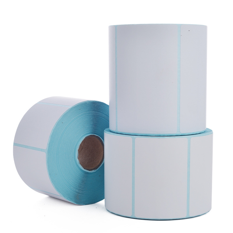 Three-proof thermal paper self-adhesive label paper eyoubao 100x100 roll sticker blank printing printing paper label
