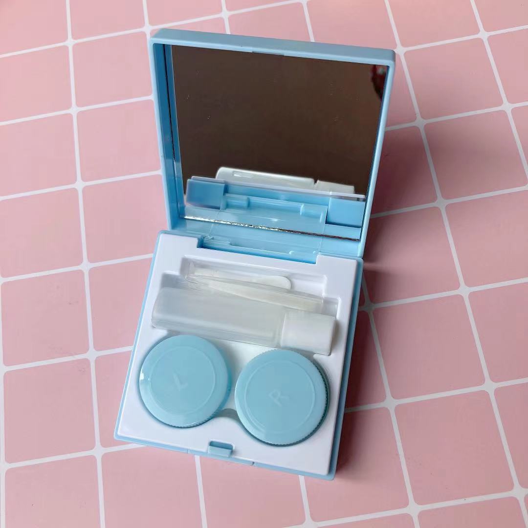 New fashion simple glasses box contact lens couple box contact lens care box storage box MT6550 glasses box wholesale