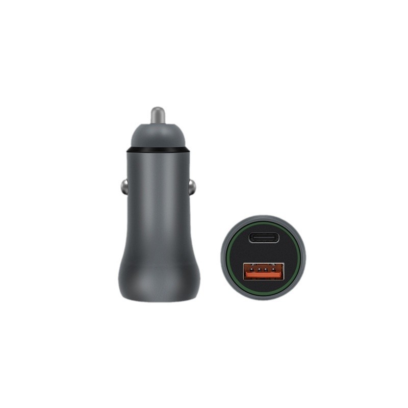 The new metal car charger is fully compatible with A C38W fast charger QC3.0 car cigarette lighter wholesale
