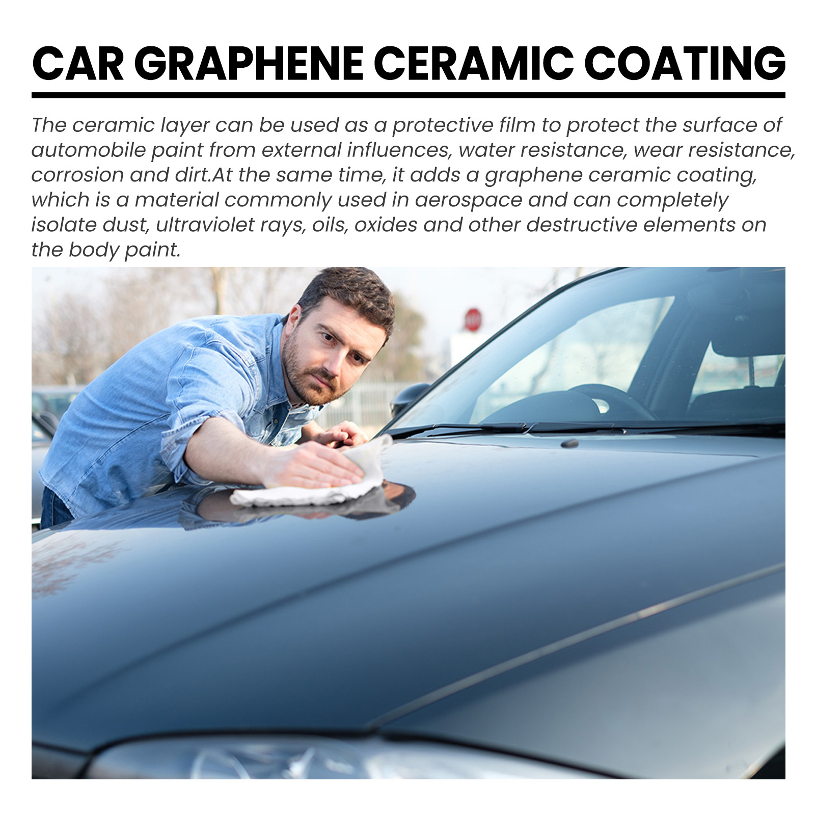 Rayhong automotive graphene ceramic coating superfluid water-plated crystal coating waterproof coating glaze curing car paint