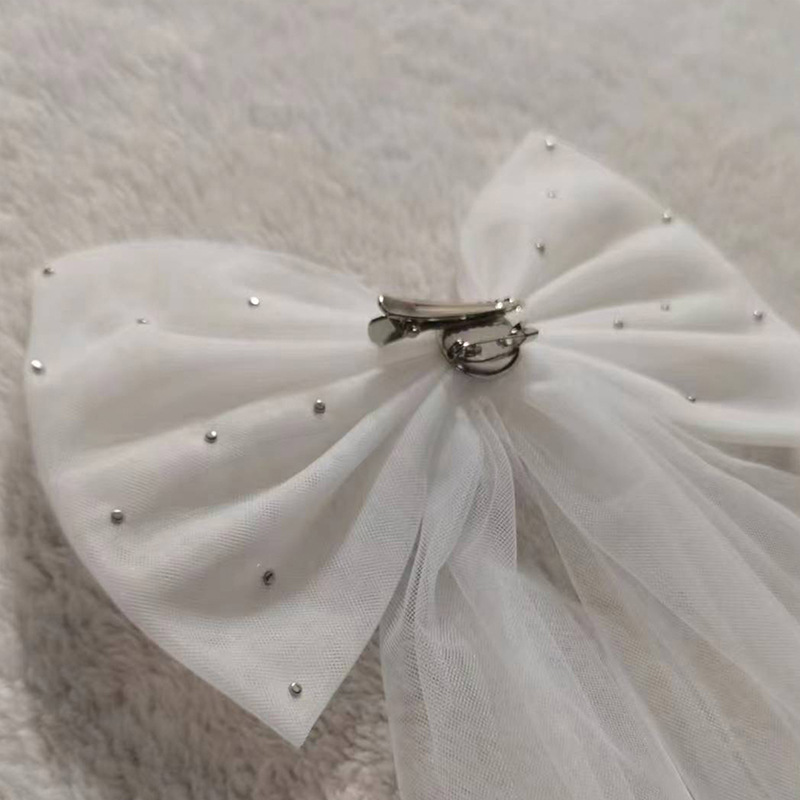 2020 new bow veil headdress bride women's short wedding Super fairy temperament mesh wedding dress styling accessories