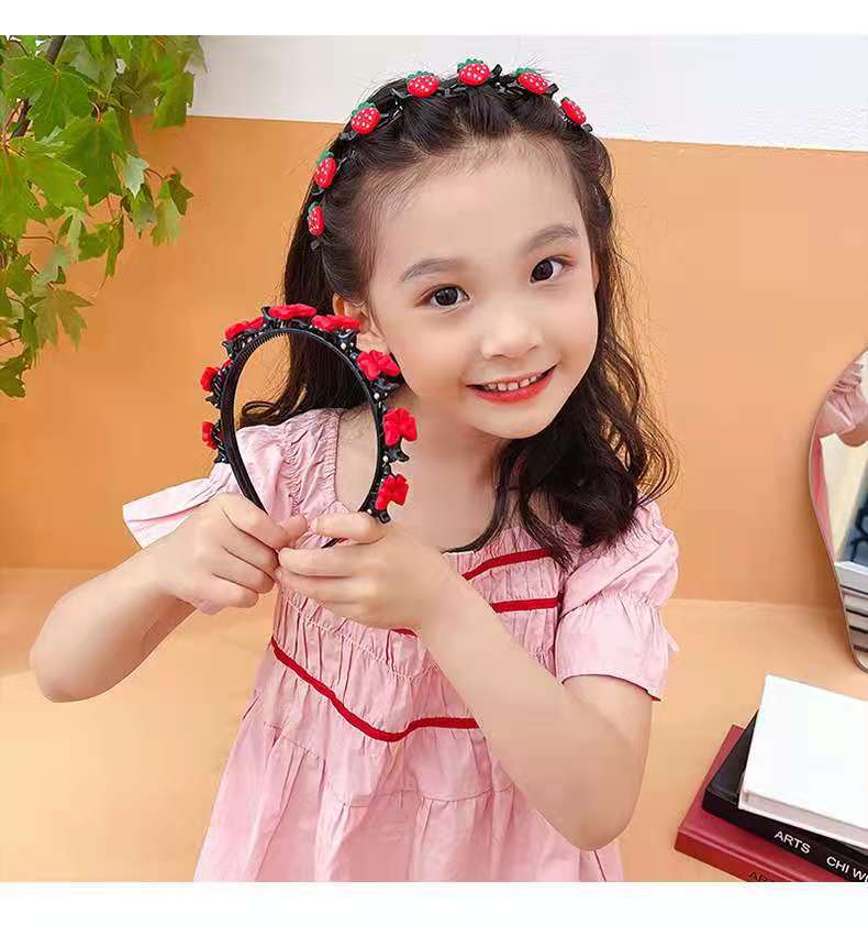 Children's hair accessories girls' hair pressing headband cute baby broken hair headband summer little girl braided hair clip hairpin headdress