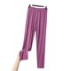 Plus size spring and summer thin gray leggings women's high waist 9 points fat mm200 kg outer wear modal nine-point pants