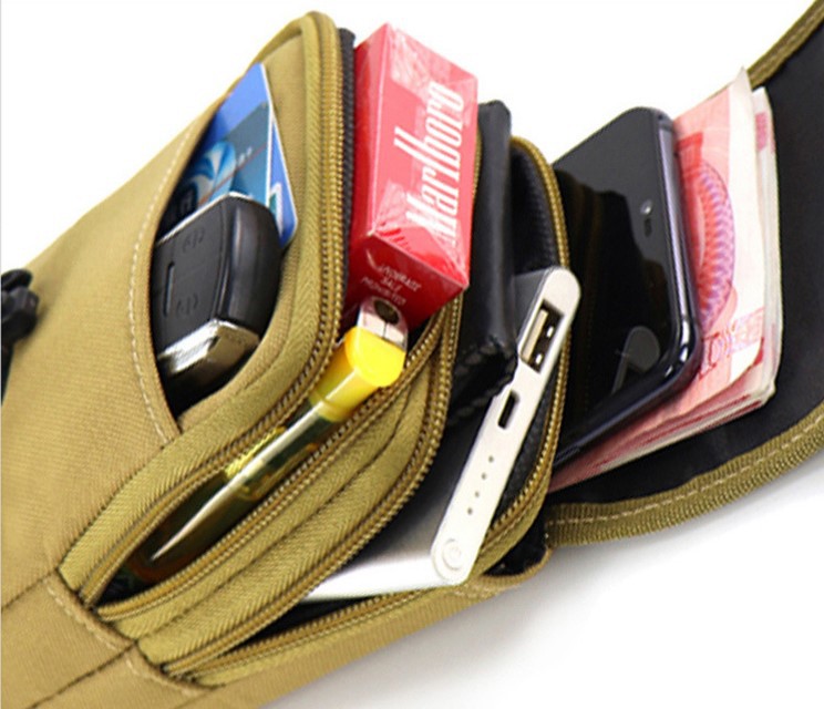 New 7-inch mobile phone waist bag multi-pocket mobile phone bag wear-resistant construction site waist bag wear belt waist bag mobile phone bag wholesale