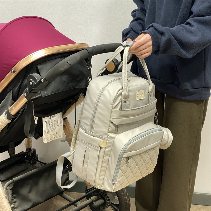 Cross-border Hot-selling Maternal and Infant Supplies Bag Multi-pocket Multi-purpose Backpack Waterproof Cart Hanging Milk Storage Mummy Bag Wholesale
