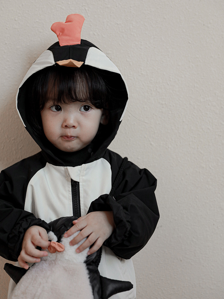 Wurib Girl Spring Autumn Winter New Children's Warm Jacket Baby Cartoon Top Casual Thickened Jacket