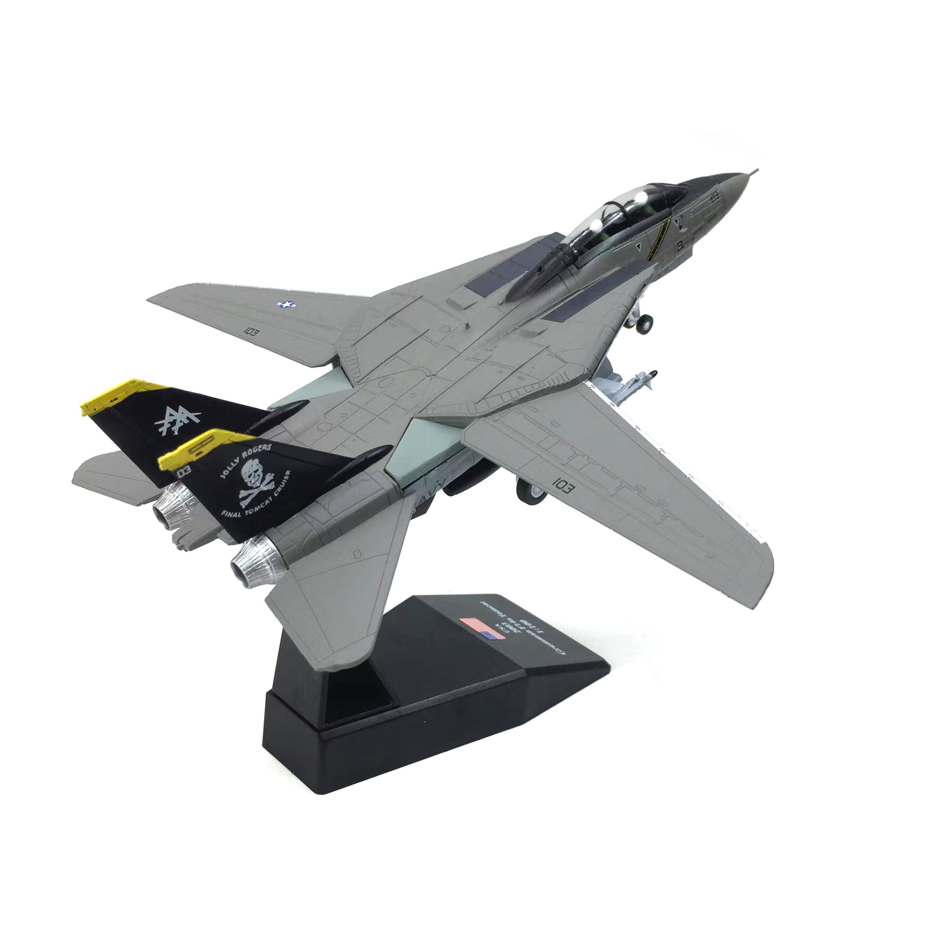 1:100Nsmodel American F-14 Tomcat fighter simulation alloy aircraft model finished product