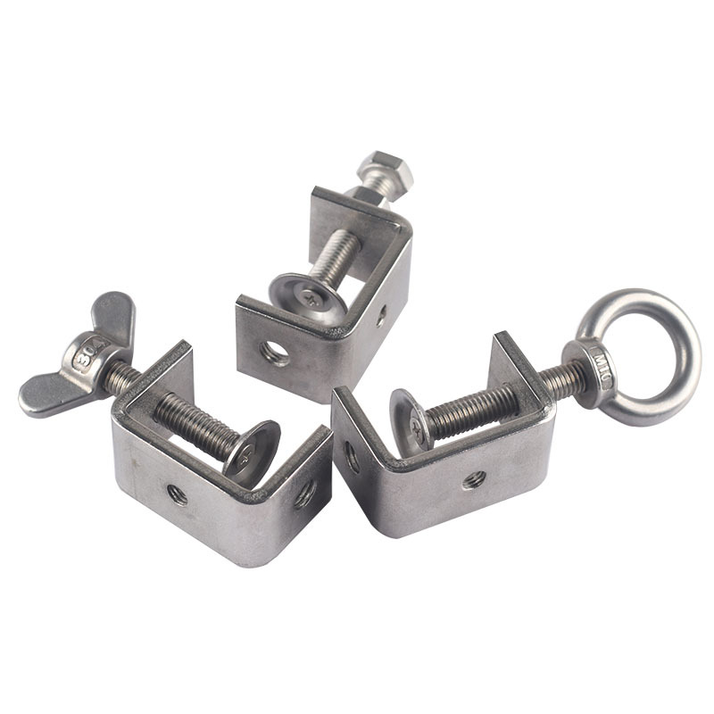 304 stainless steel tiger clamp pipe clamp square u-shaped c-shaped fixing clamp clamp clamp clamp clamp clamp clamp clamp clamp clamp clamp clip