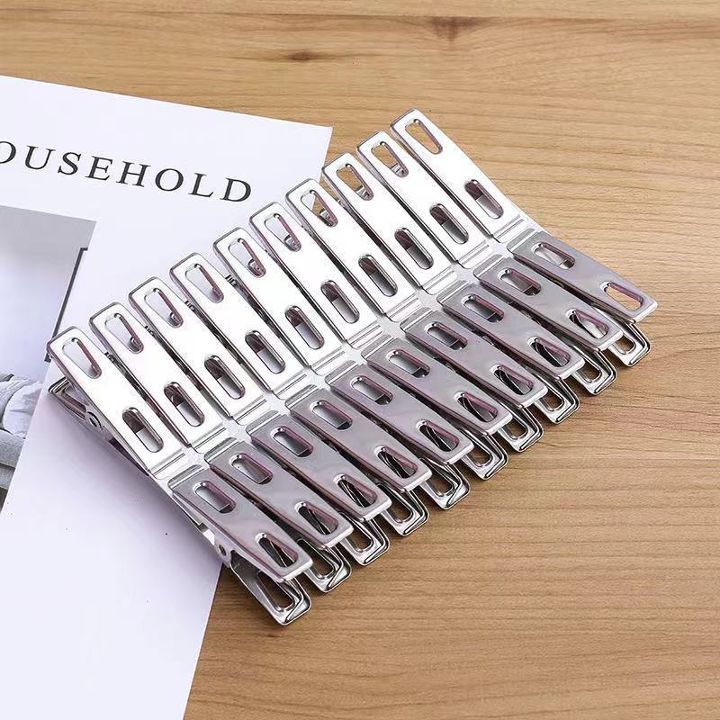 20 stainless steel 4.5cm nail-free 1mm flat clip clip clip clip drying clothes rack clip clip