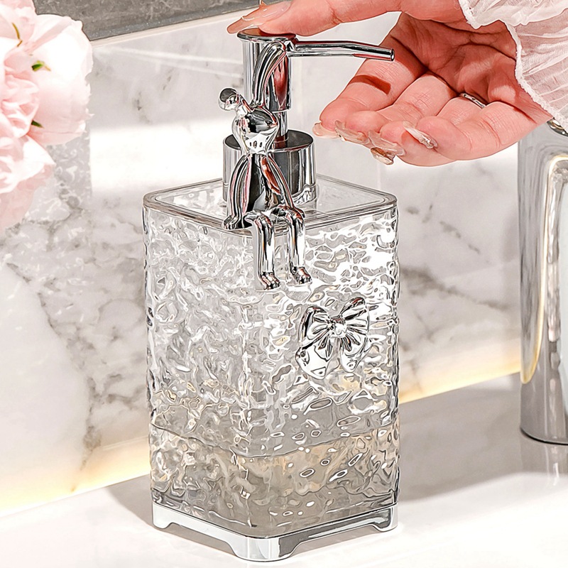 Light luxury foam hand sanitizer bottle subnet red hotel bathroom shower gel empty bottle sub-bottle press bottle bubbler