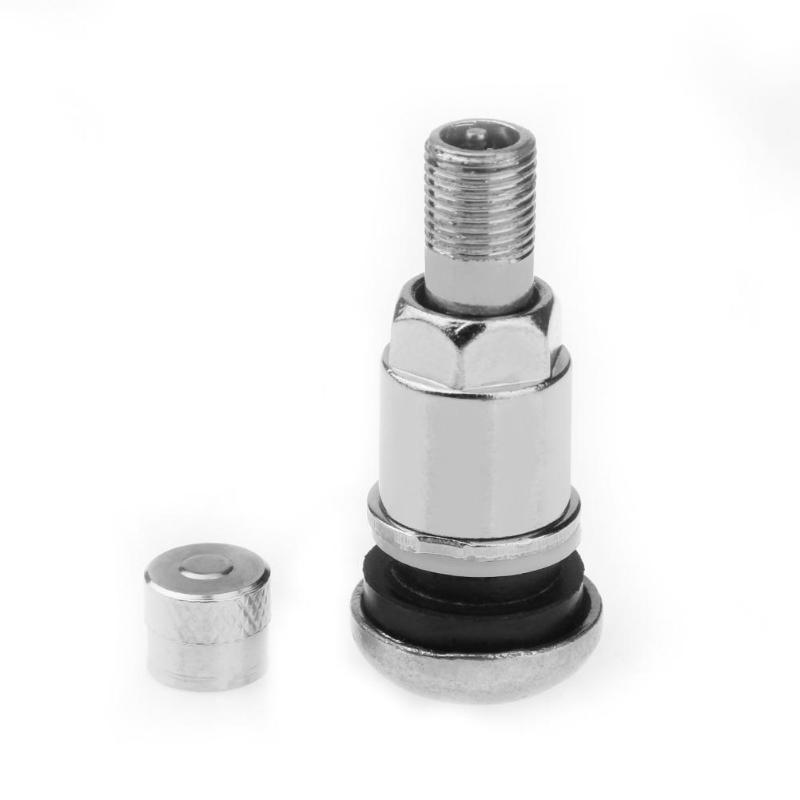 Flat bottom all steel TR525 stainless steel vacuum tire valve metal valve