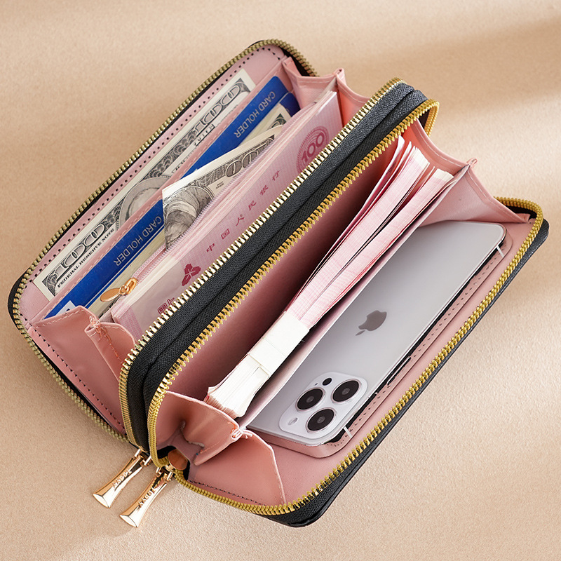 Women's wallet 2024 new small wallet girls long Joker large capacity multi-card cross-border coin purse wholesale