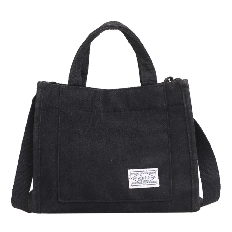2022 new corduroy shoulder lunch box bag Korean version of simple diagonal bag cross-border trend of a generation of hair