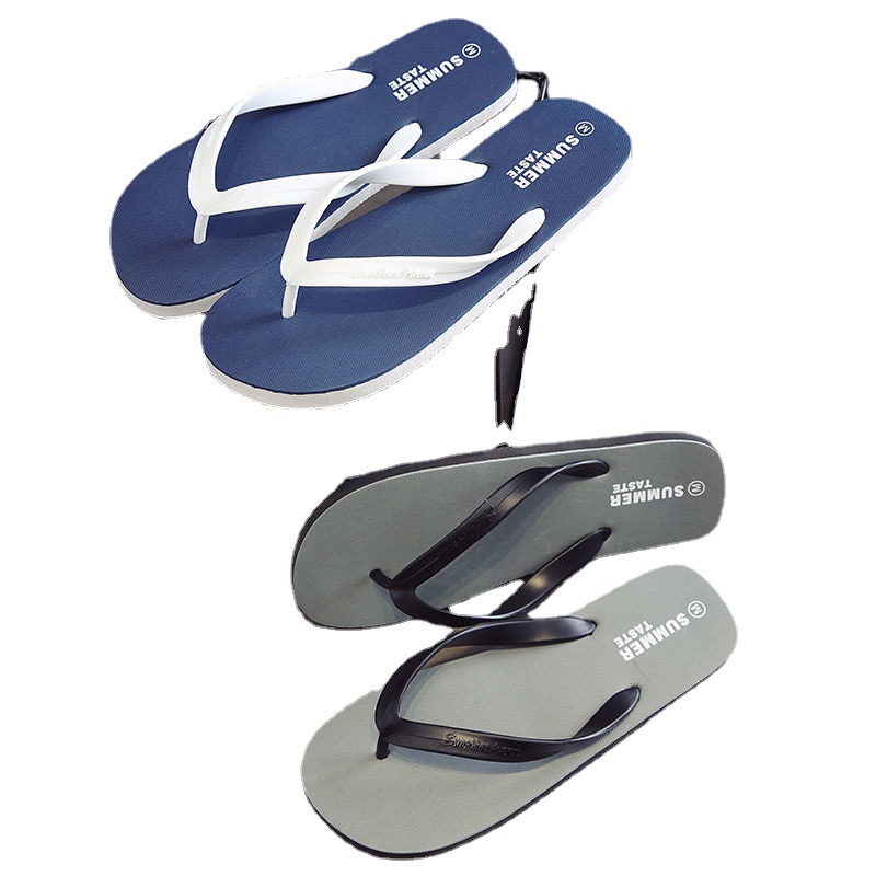 Flip flops men's summer Korean style fashionable outdoor student personality sandals non-slip dormitory soft bottom wear-resistant beach shoes